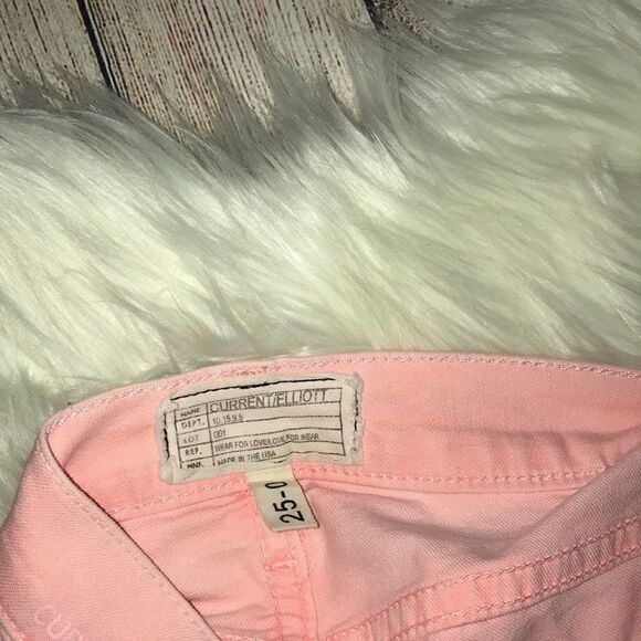 Current/Elliott The Stiletto Pink Skinny Jeans - Picture 4 of 8